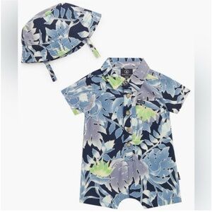 Volcom Baby Boy 1 Piece Outfit W/Matching Hat